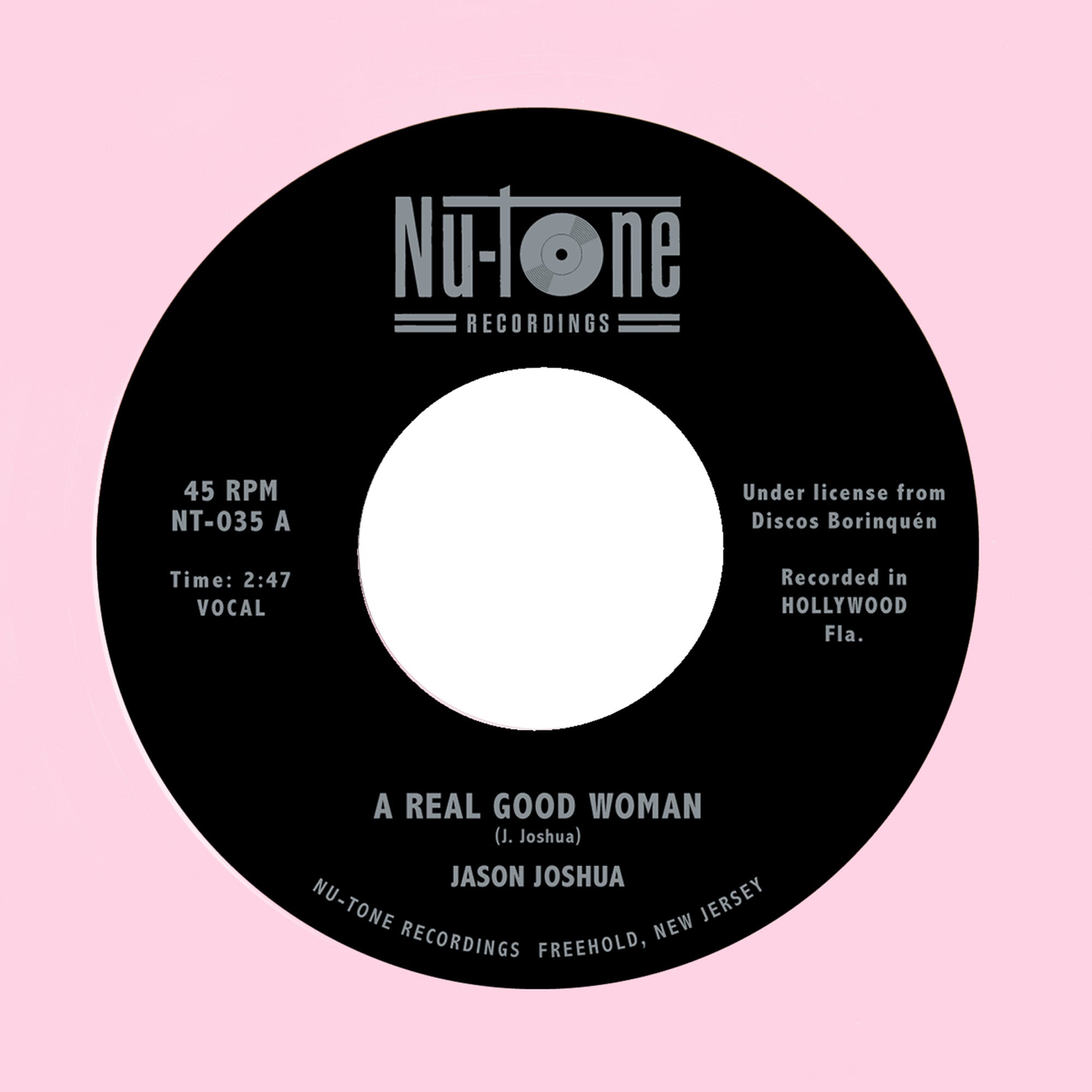 Jason Joshua "A Real Good Woman / Out of Love" 45 thumbnail