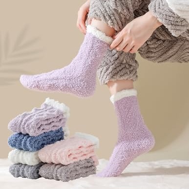 TEHOOK Fuzzy Socks Soft thumbnail