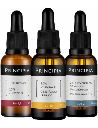 Kit Trio Principia Vitamina C-10 + Retinol + Ácidos Hialurônicos Skincare thumbnail