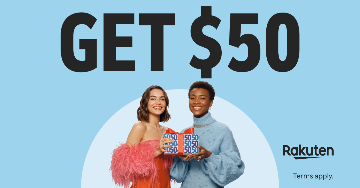 RAKUTEN: GET $50, EARN AMEX, BILT OR CASH BACK thumbnail