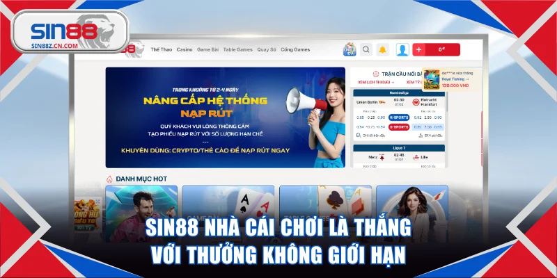 SIN88 🥇 Nhà Cái Singapore Thưởng 20 Triệu VND Nạp Đầu thumbnail