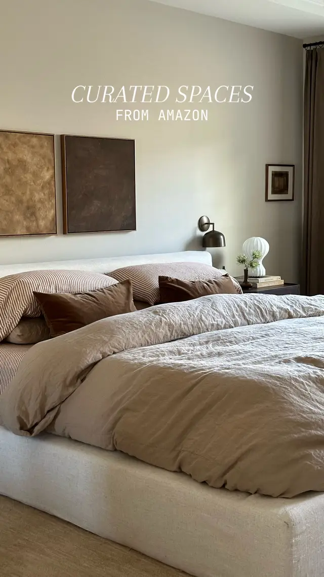 curated and elevated spaces all from amazon!  #amazonhome #interiorinspo #neutraldecor #amazonhomefinds 