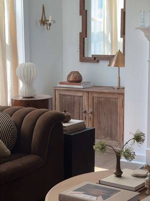 earth tones, cozy textures, and a touch of vintage  #livingroom #livingroominspo #homedecor 