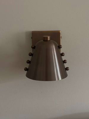 finally found the perfect wall sconces for the bedroom 🤎 my Pinterest dreams coming true  #homedecor #homeinspo #bedroom