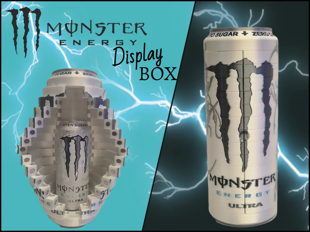 White Monster folding door box - Free 3D Print Model - MakerWorld thumbnail