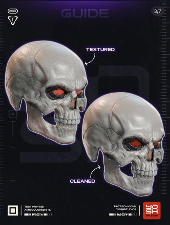 Skull Staff and Mask Bundle 3D Printer STL file – Yosh Studios thumbnail