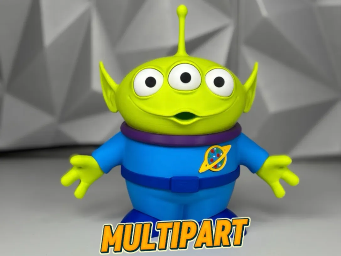 Alien - Multipart  - Free 3D Print Model - MakerWorld thumbnail