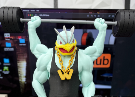 Pumping Machamp - Free 3D Print Model - MakerWorld thumbnail