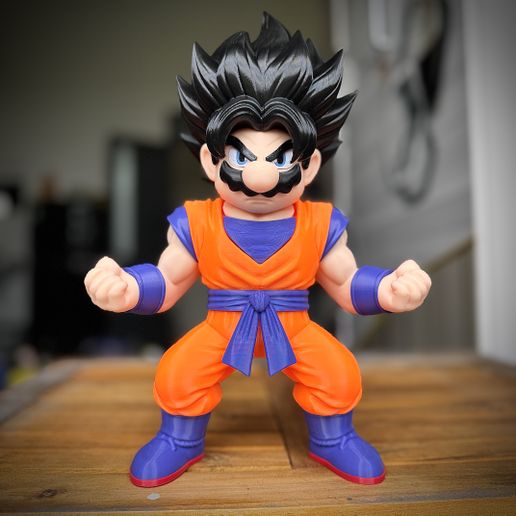 Mario goku Fan art (no ams-multiparts/3mf) thumbnail