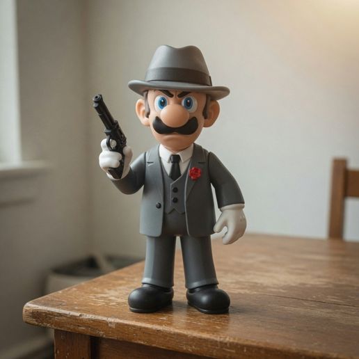 Luigi The Godfather - FANART (.3MF/Multiparts/NO AMS) thumbnail