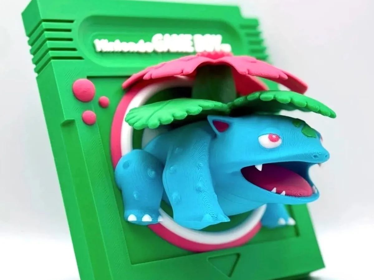 Venusaur Pokemon Green Game Boy Nintendo Cartridge - Free 3D Print Model - MakerWorld thumbnail