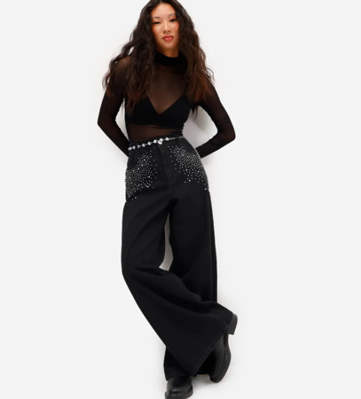 Calça jeans com brilho #14 thumbnail