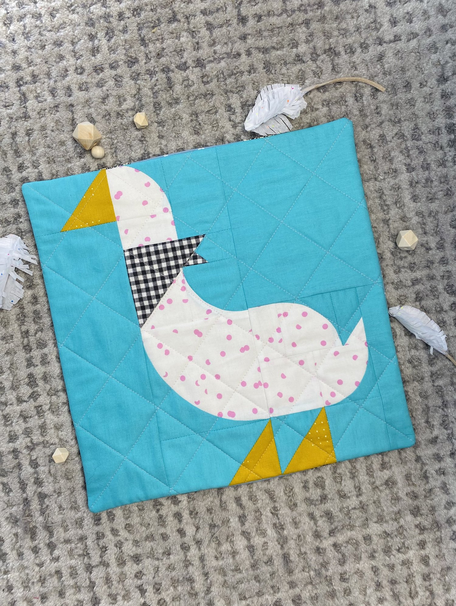 Silly Goose Quilt block — Mija Handmade thumbnail