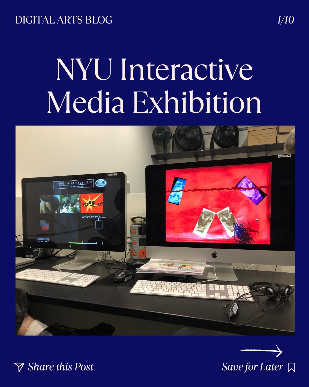 Read more about the exhibition on the blog📝

Hosted by NYU Cinema Studies Department, the Interactive Media Exhibition c