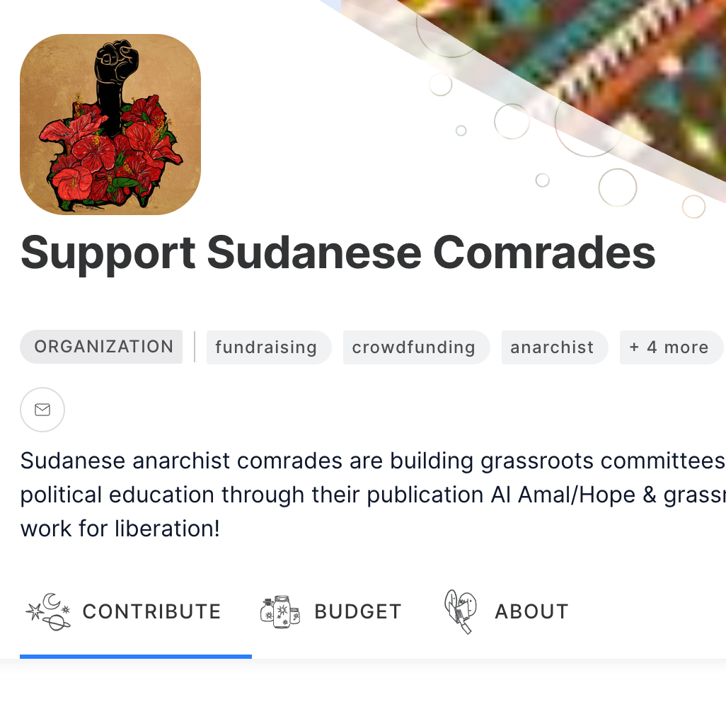 Support Sudanese Comrades - Open Collective thumbnail