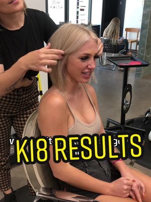 My clients are obsessed with #k18results  and so am i 👏🏼👏🏼 #k18hairflip #k18hair #azhairstylist #arizonahairstylist #sco