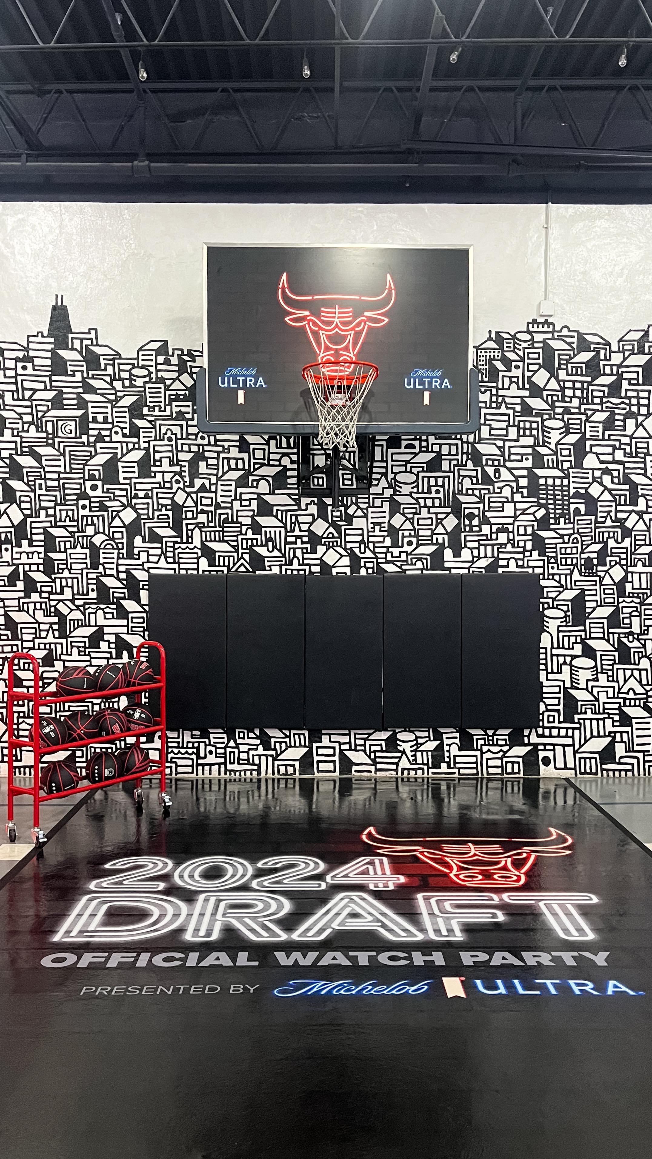 The @chicagobulls hosted their 2024 NBA draft watch party at our space and it turned out amazing. They fully transformed