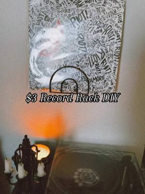 Made this record rack for $3 a few years ago & it’s still one of my favorites! #millennialsontiktok #paramore #blink182 