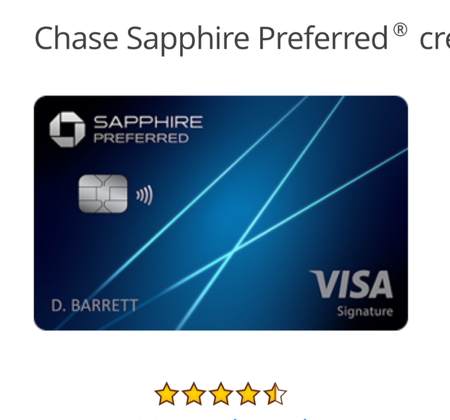 CHASE SAPPHIRE - BEST STARTER TRAVEL CARD thumbnail