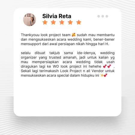 Google review of Look Project Wedding Organizer by Silvia Reta thumbnail