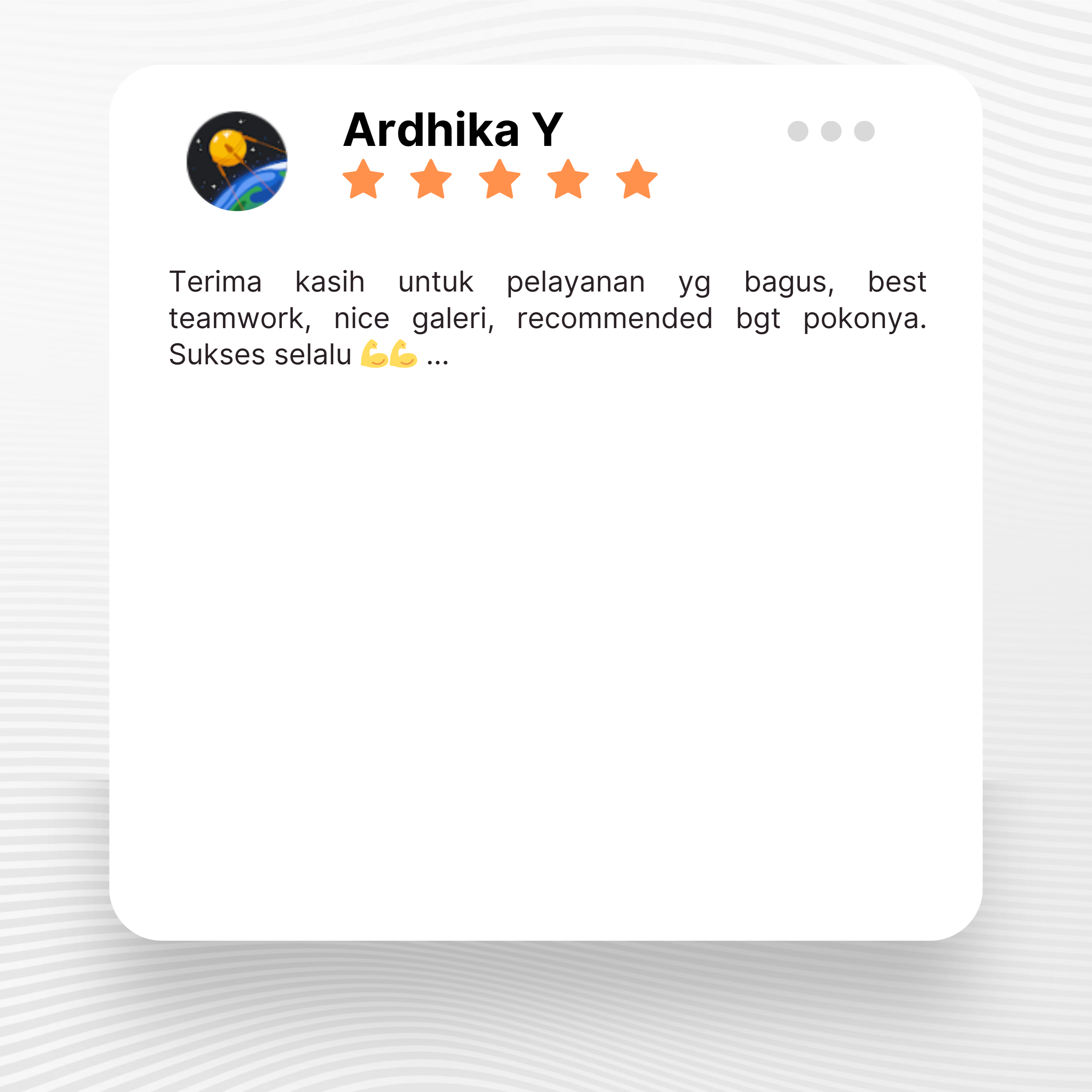 Google review of Look Project Wedding Organizer by Ardhika Yudhistantra thumbnail