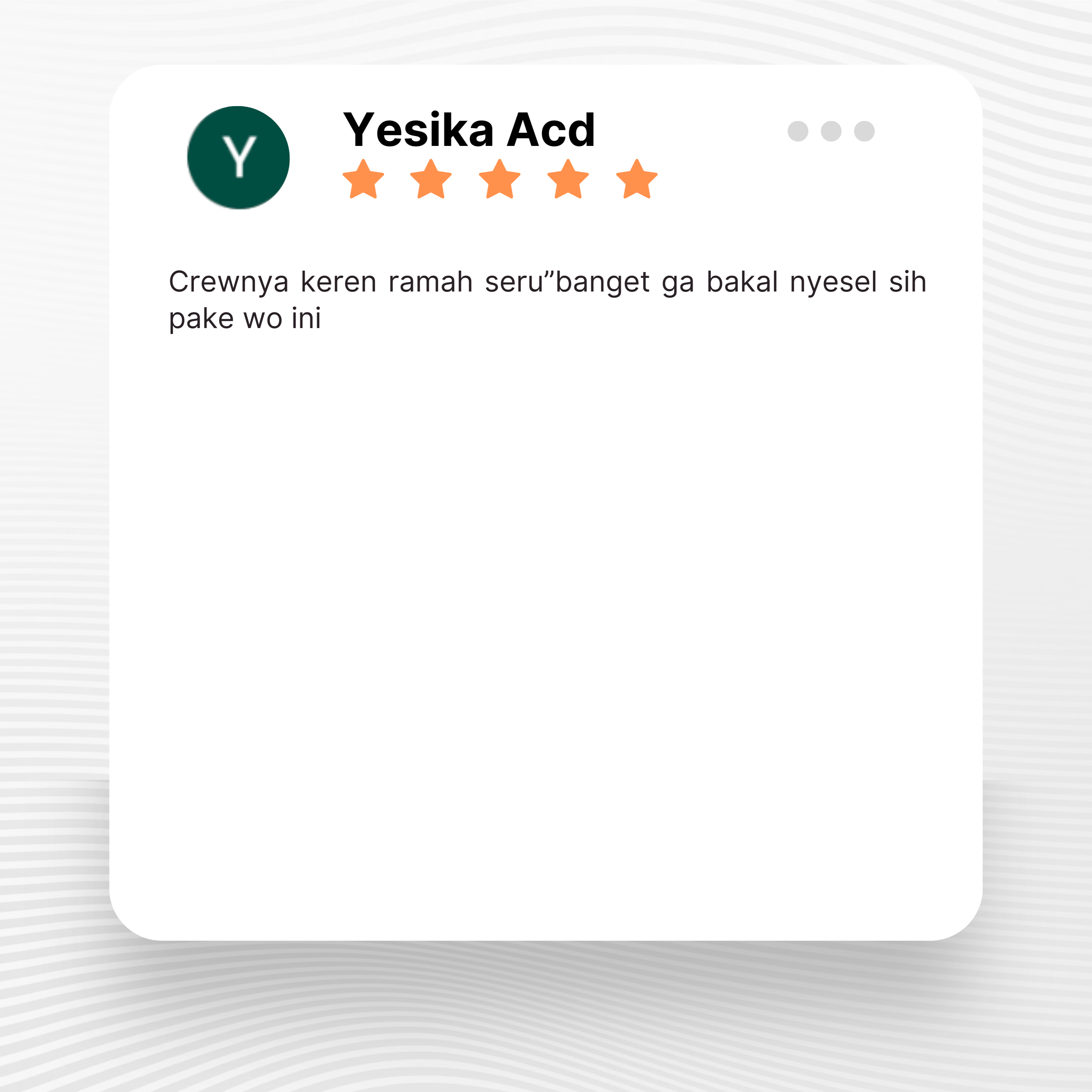 Google review of Look Project Wedding Organizer by Yesika A thumbnail