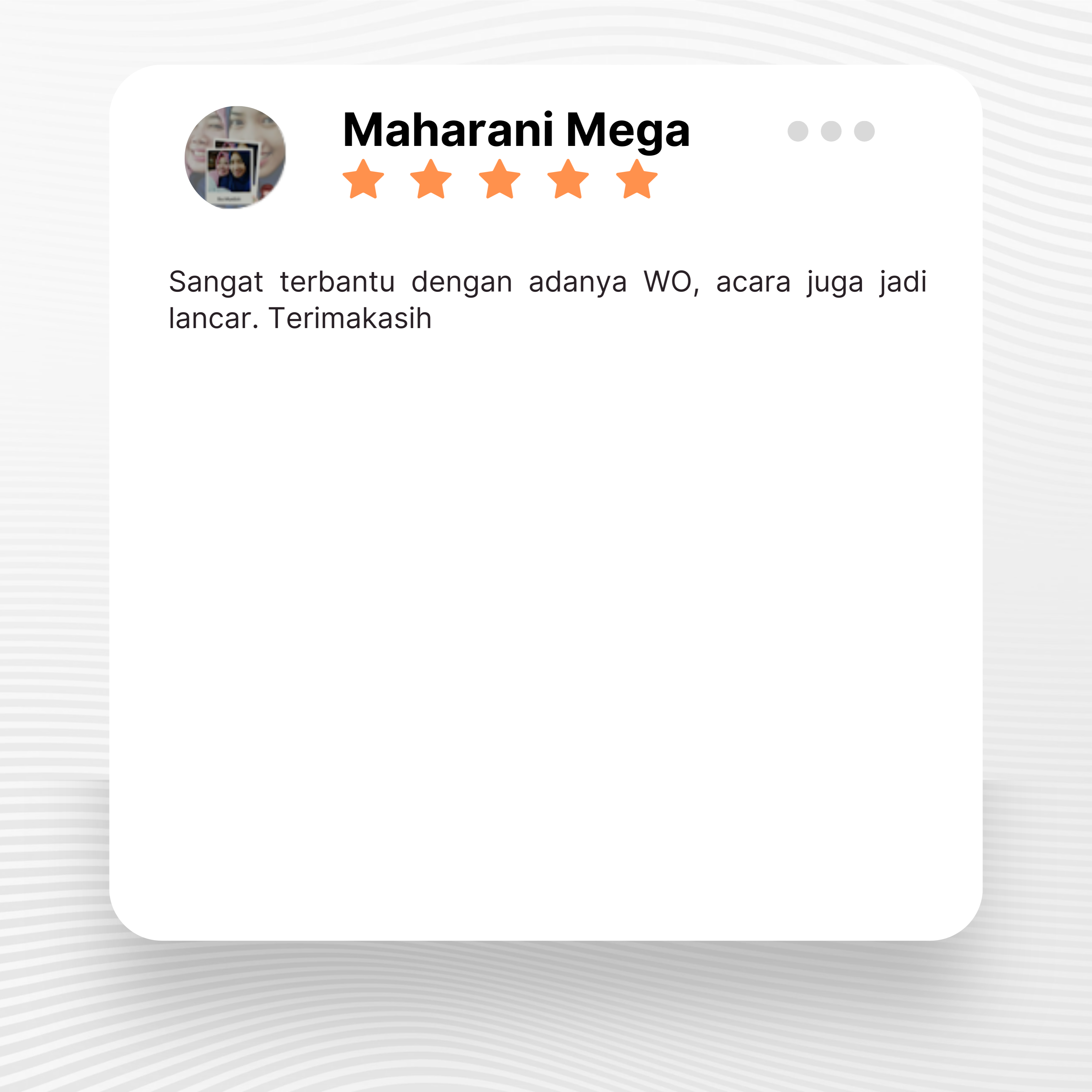 Google review of Look Project Wedding Organizer by Maharani Mega thumbnail