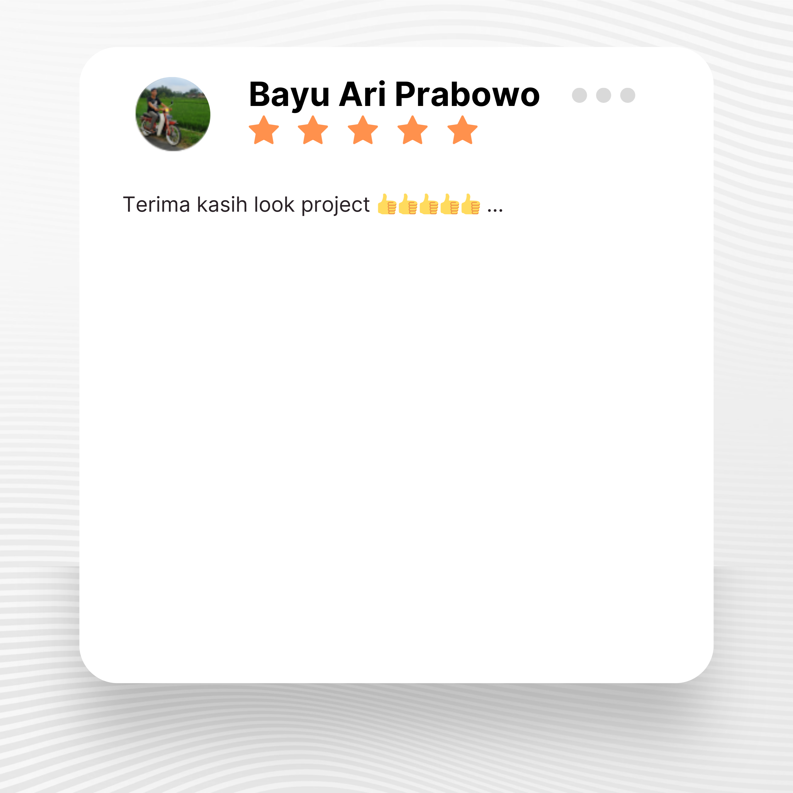 Google review of Look Project Wedding Organizer by Bayu Ari Prabowo thumbnail
