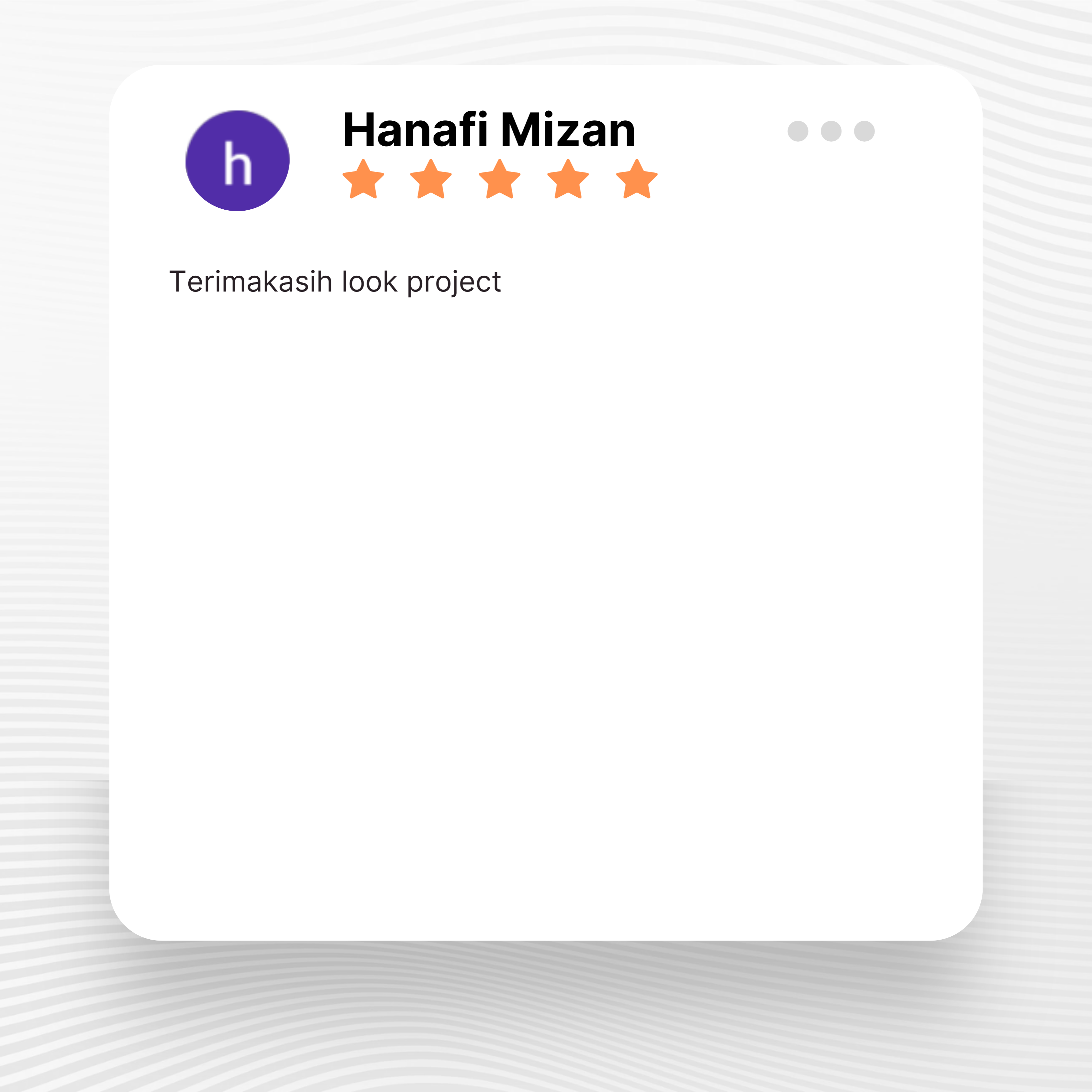 Google review of Look Project Wedding Organizer by Hanafi Mizan thumbnail