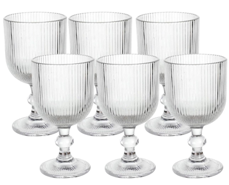 Jogo de Taças Caneladas Suco thumbnail