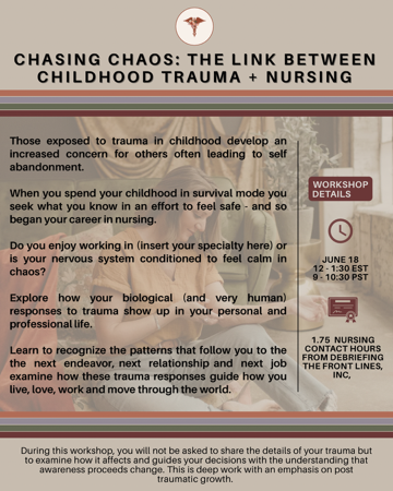 CE Workshop: The Link Between Childhood Trauma + Nursing  thumbnail
