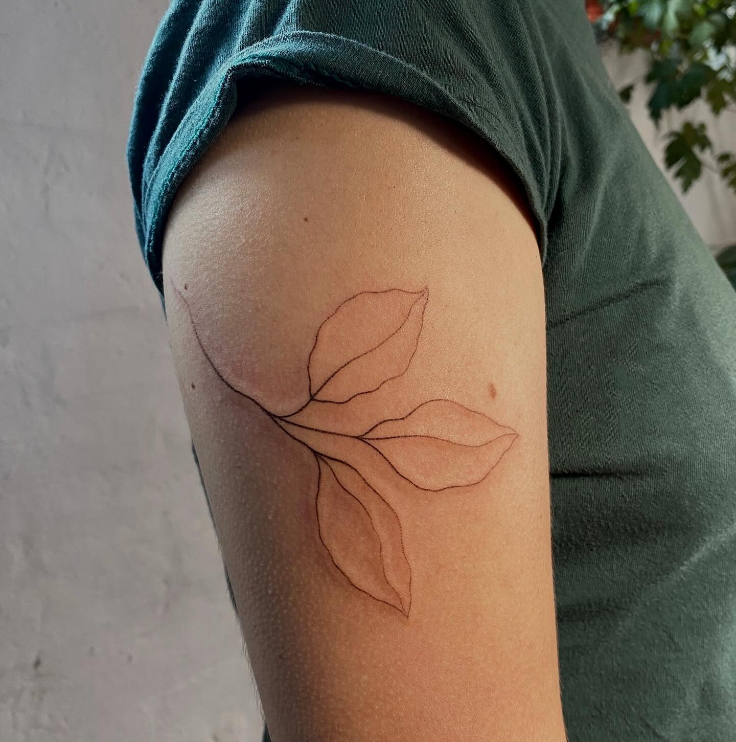 Going through some old pics. A fading line. So soft 🤍

#handmade #handpoke #stickandpoke #handmade