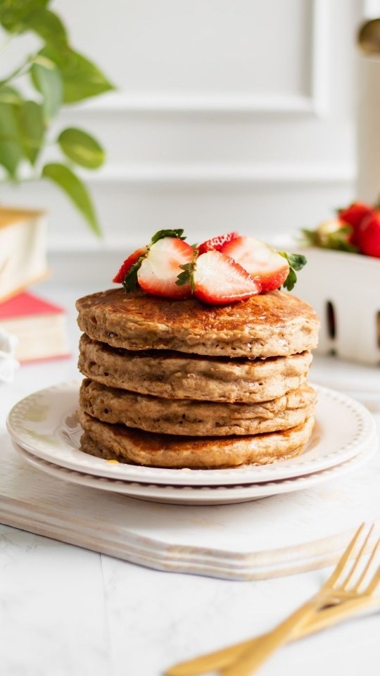 🇲🇽 Hotcakes Veganos de Plátano y Avena 🥞🤤 Esponjositos, nutritivos, delicioooosos y perfectos para cuando tienes plátano