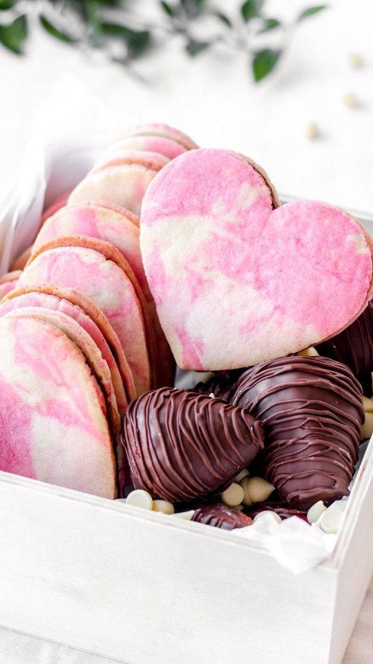 🇲🇽 Cookie Box para San Valentín 💗 Celebra el día del amor y la amistaaattt con estas deliciosas galletas marmoleadas en 