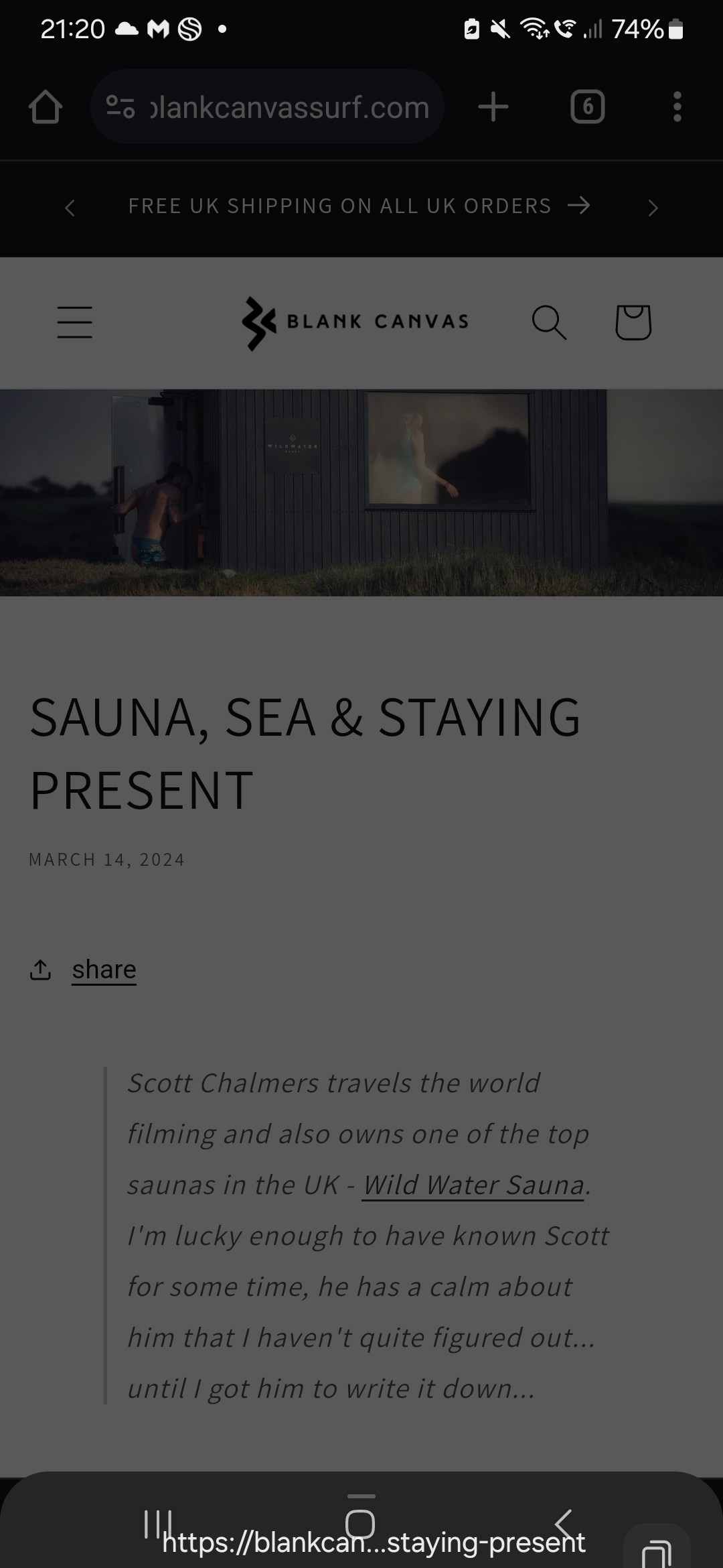 SAUNA, SEA & STAYING PRESENT  thumbnail