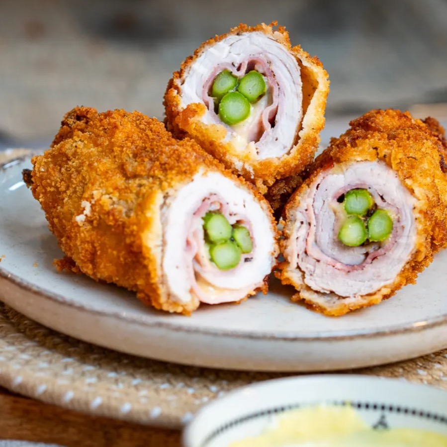Spargel-Schnitzel-Röllchen thumbnail