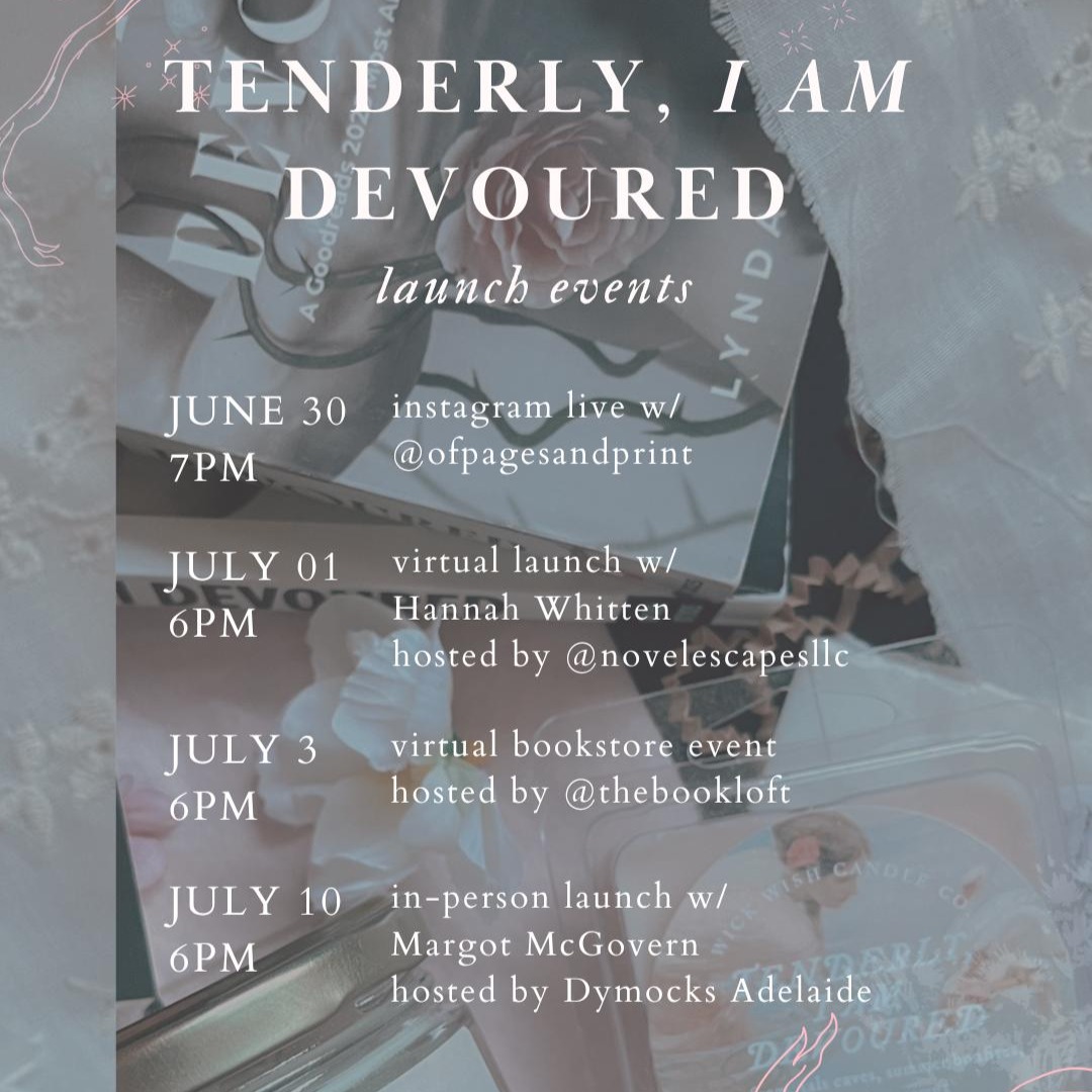 Tenderly, I am Devoured - launch events info & bookings thumbnail