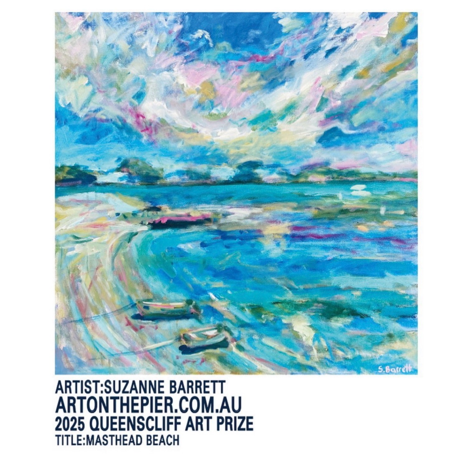 Queenscliff Art Prize 2025 - /Masthead Beach currently on display at both Queenscliffe Pier and Rosebud Pier, Victoria  thumbnail