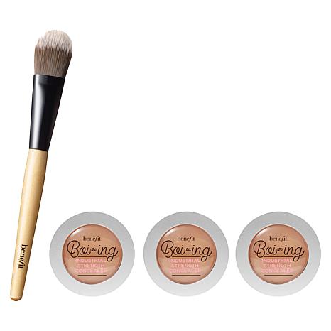 Benefit Cosmetics Boi-ing Industrial Concealer and Brush 4-piece Set  - 23280960 | HSN thumbnail