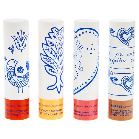 Korres 4-piece Hydrating Balsam Lip Butter Collection - 23271805 | HSN thumbnail