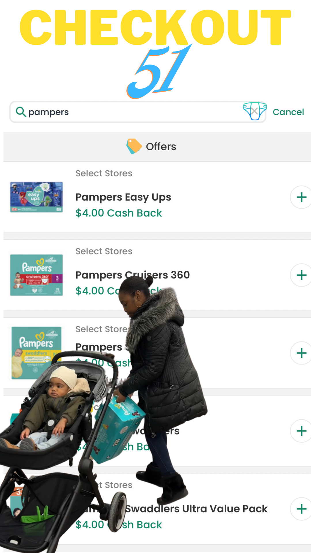 Pampers ($4 cash back when you shop)! thumbnail