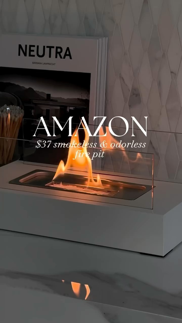 Comment for direct link Or check the Link in bio 🔗 Obsessed with this chic tabletop fire pit from @amazon 🔥✨ It’s the pe