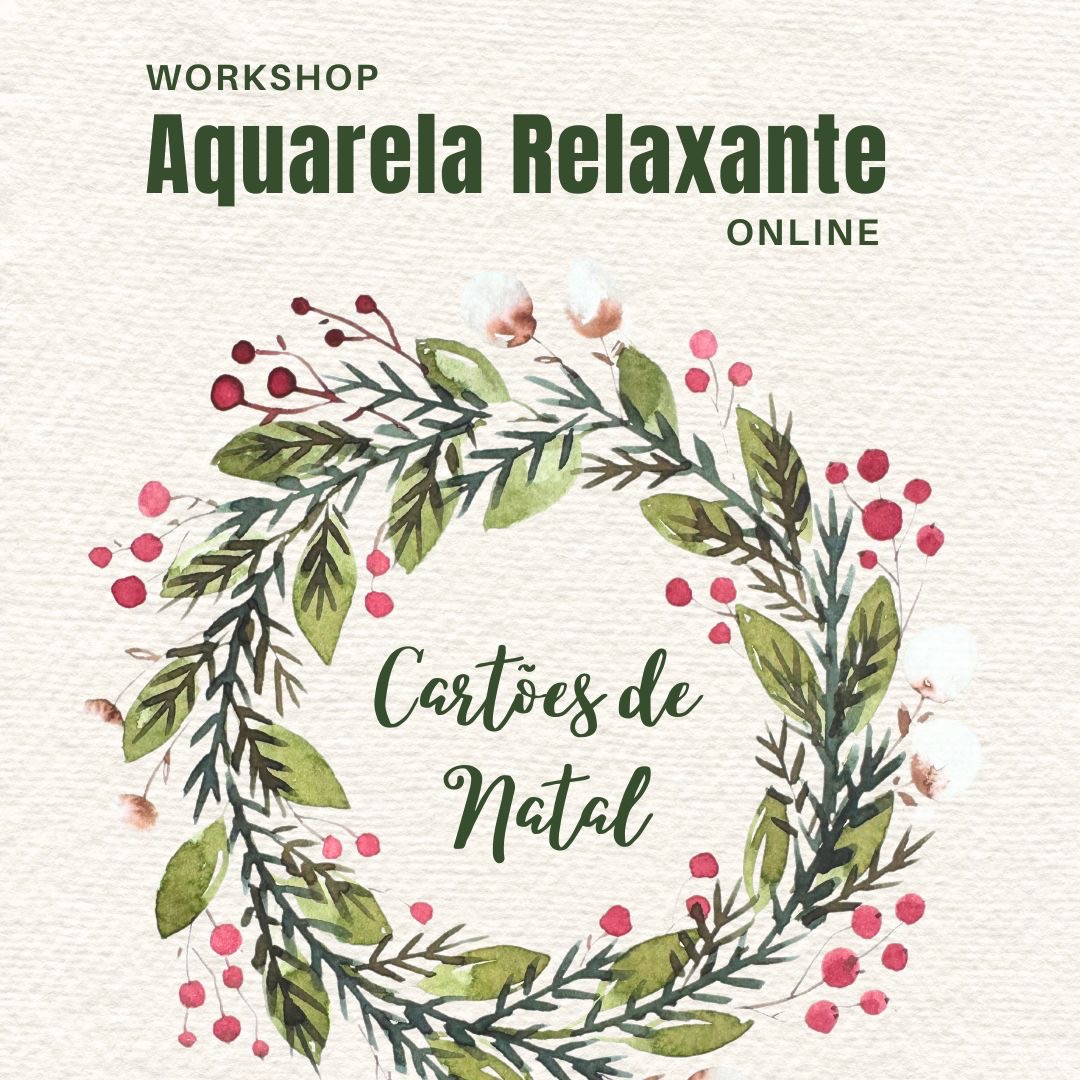 Workshop Online Aquarela Relaxante/ Cartões de Natal thumbnail