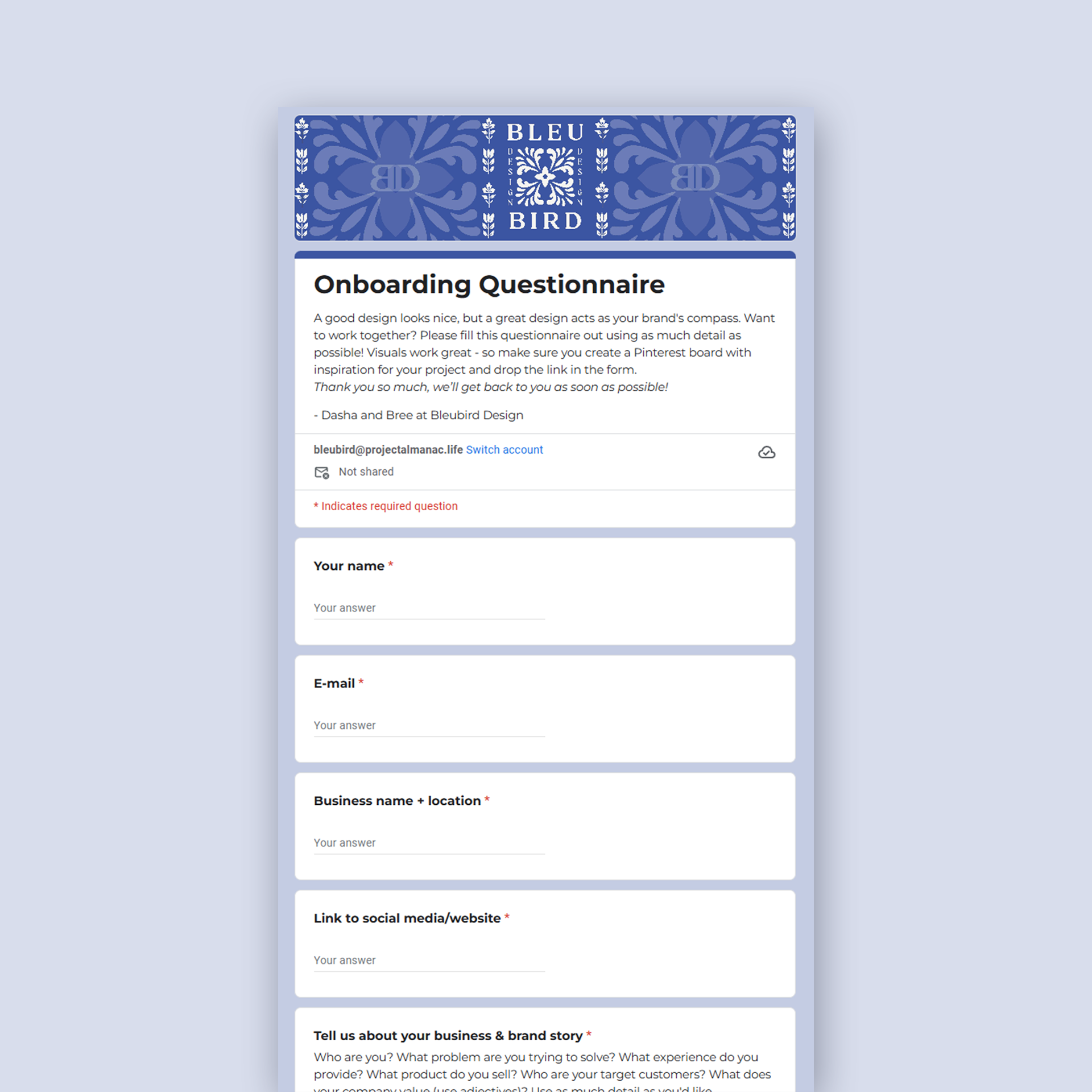 Enquiry Form thumbnail