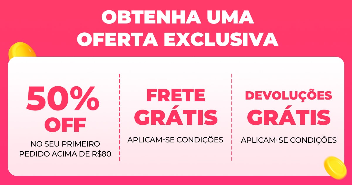 CUPOM DE DESCONTO DE 50% para novos usuários🫶🏼💕 thumbnail