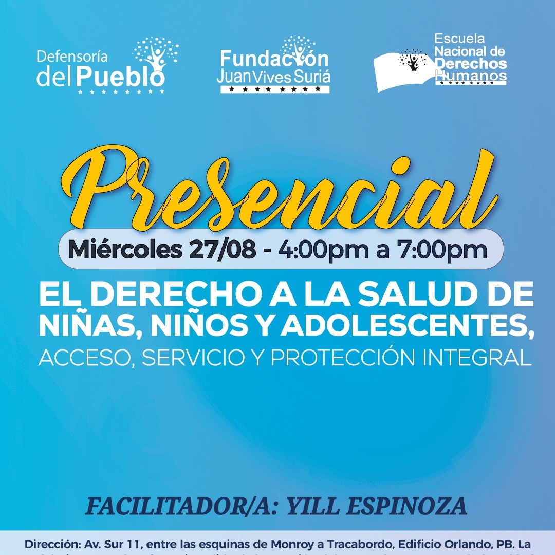 27 de agosto - El Derecho a la Salud de Niñas, Niños y Adolescentes, Acceso, Servicio y Protección Integral thumbnail