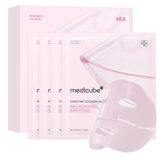 4.54.5 out of 5 stars(6,907)  medicube Jelly Gel Mask with Salmon DNA PDRN Pink Collagen | Overnight Face Mask for Glass Glow Skin | Elasticity, Hydrating, Firming and Moisturizing | Korean Skincare, 28g x 4ea  40K+ bought&nbsp;in past month thumbnail