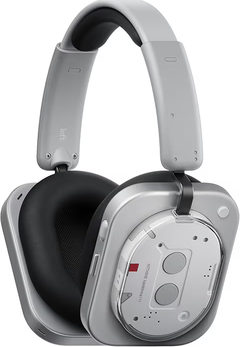 Nothing Headphone (1) Hybrid Active Noise Cancelling Headphones, Wireless Over-Ear Headphones with 6 Mics, 80Hrs Playtime, Hi-Res Audio, KEF-Tuned, Spatial Sound, Comfort Fit & Fast Charging White  Amazon's Choice  500+ bought&nbsp;in past month thumbnail