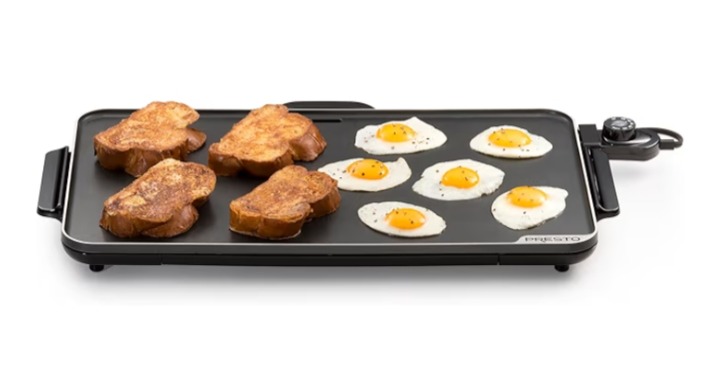 Presto 07072 22-Inch Extra Large Griddle, 22"x 13", Low Profile Design, Ceramic Nonstick, Black  Amazon's Choice  300+ bought&nbsp;in past month thumbnail