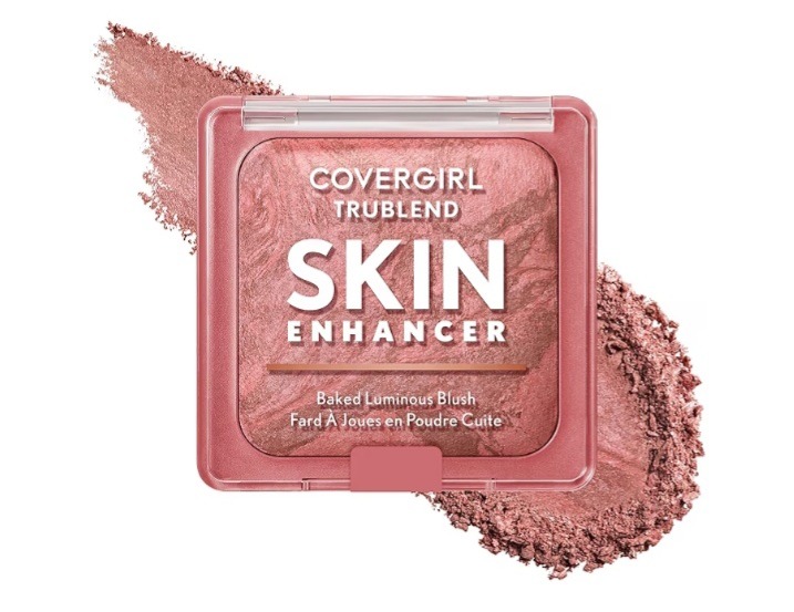 COVERGIRL TruBlend Skin Enhancer Baked Luminous Blush, with Hyaluronic Acid & White Rose Extract, Blends Seamlessly - Rose Latte (Nude with Pink Swirls)  #1 New Releasein Face Blushes  10K+ bought&nbsp;in past month thumbnail